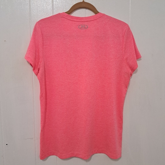 💪 Under Armour Pink V-Neck Tech Tee – Size Large (Ref 6) - Picture 4 of 4
